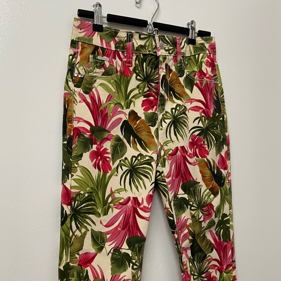 Simon Chang Tropical Print Pants - Picture 2 of 6